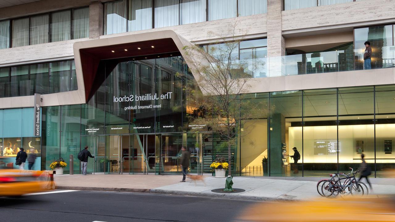 The front of the Juilliard building